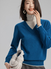 Women Cashmere False Two Turtleneck Sweater