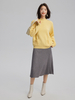 Women Cashmere Half Turtleneck Sweater with Pockets