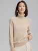 Women Cashmere Turtleneck Saddle Shoulder Sweater