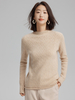 Women Cashmere Half Turtle Roll Neck Sweater
