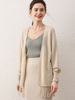 Women 100% Cashmere Long Cardigan With Tassels for A/W