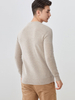 Men 100% Cashmere Crew-neck Pattern Sweater for A/W